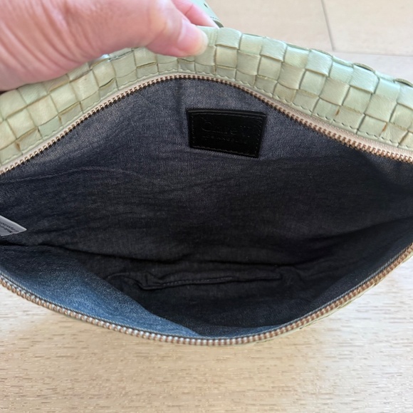 Clare V Grande Fanny Woven Checker Bag in Mist - Picture 6 of 6